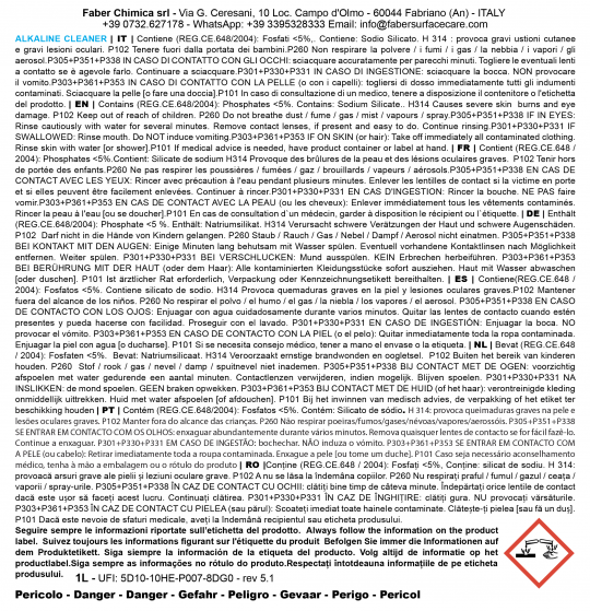 ALKALINE CLEANER  ALKALINE CLEANER