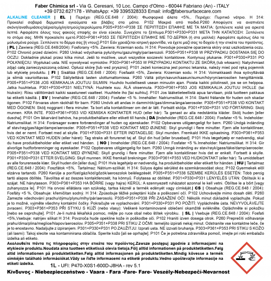 ALKALINE CLEANER  ALKALINE CLEANER